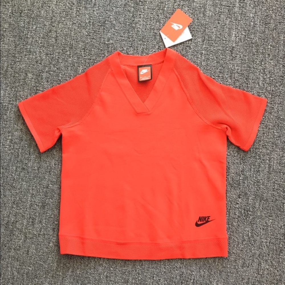 RED Nike Tech Knit Top